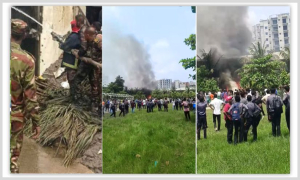 বিমান বিধ্বস্তের সময় চলছিল ক্লাস; আশঙ্কাজনক বহু