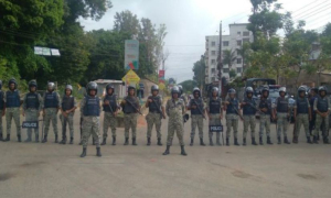 থমথমে পার্বত্য জেলা
