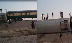 চলন্ত ট্রেনে ভয়াবহ বোমা বিস্ফোরণ