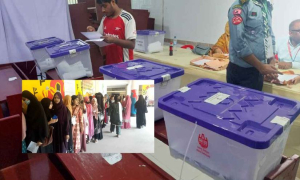 নির্বাচন শেষে চলছে ভোট গণনা